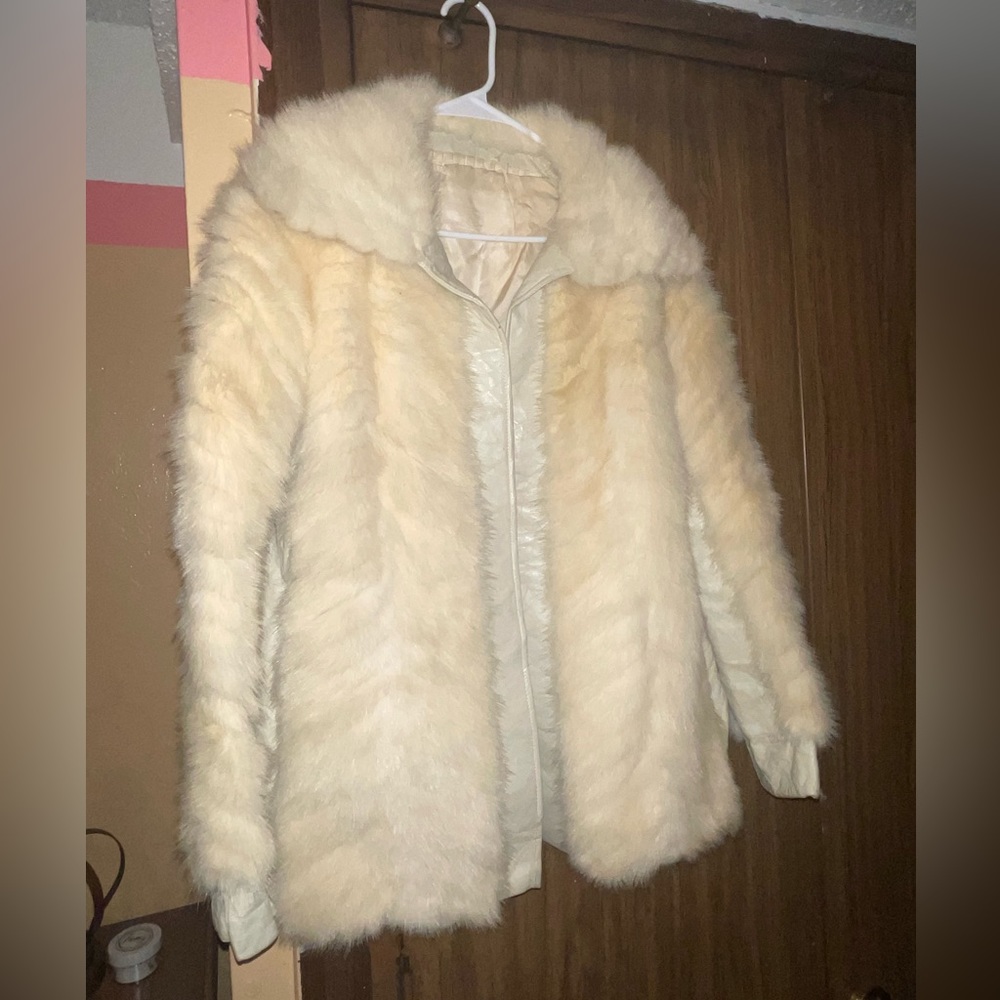 Cream Fur coat